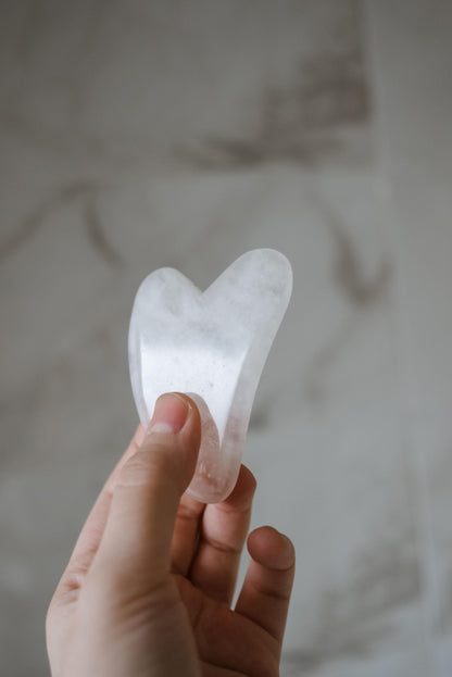 Gua Sha Facial De Cuarzo Rosa Para Masaje Facial Y Cuidado De La Piel · Unisex_4