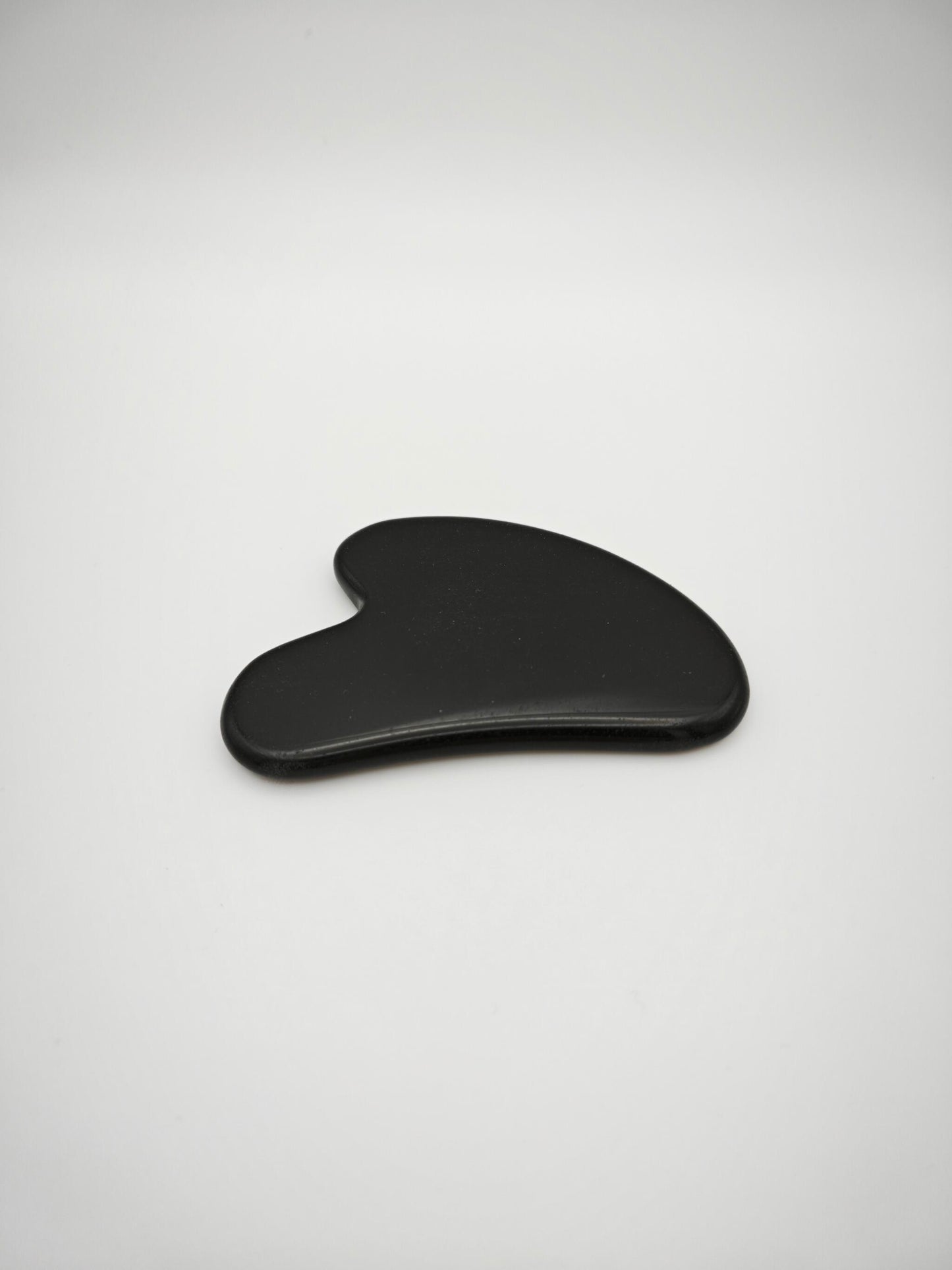 Gua Sha facial de obsidiana negra para masaje y drenaje linfático · Unisex_0