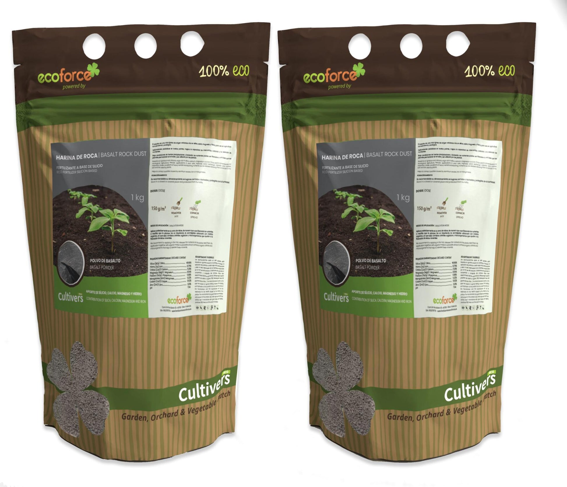 Harina De Roca. Polvo De Basalto Cultivers 1 Kg_1