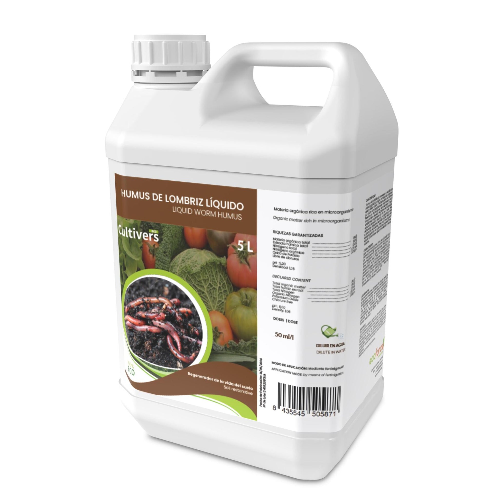 Humus De Lombriz Líquido Cultivers 1 L_1