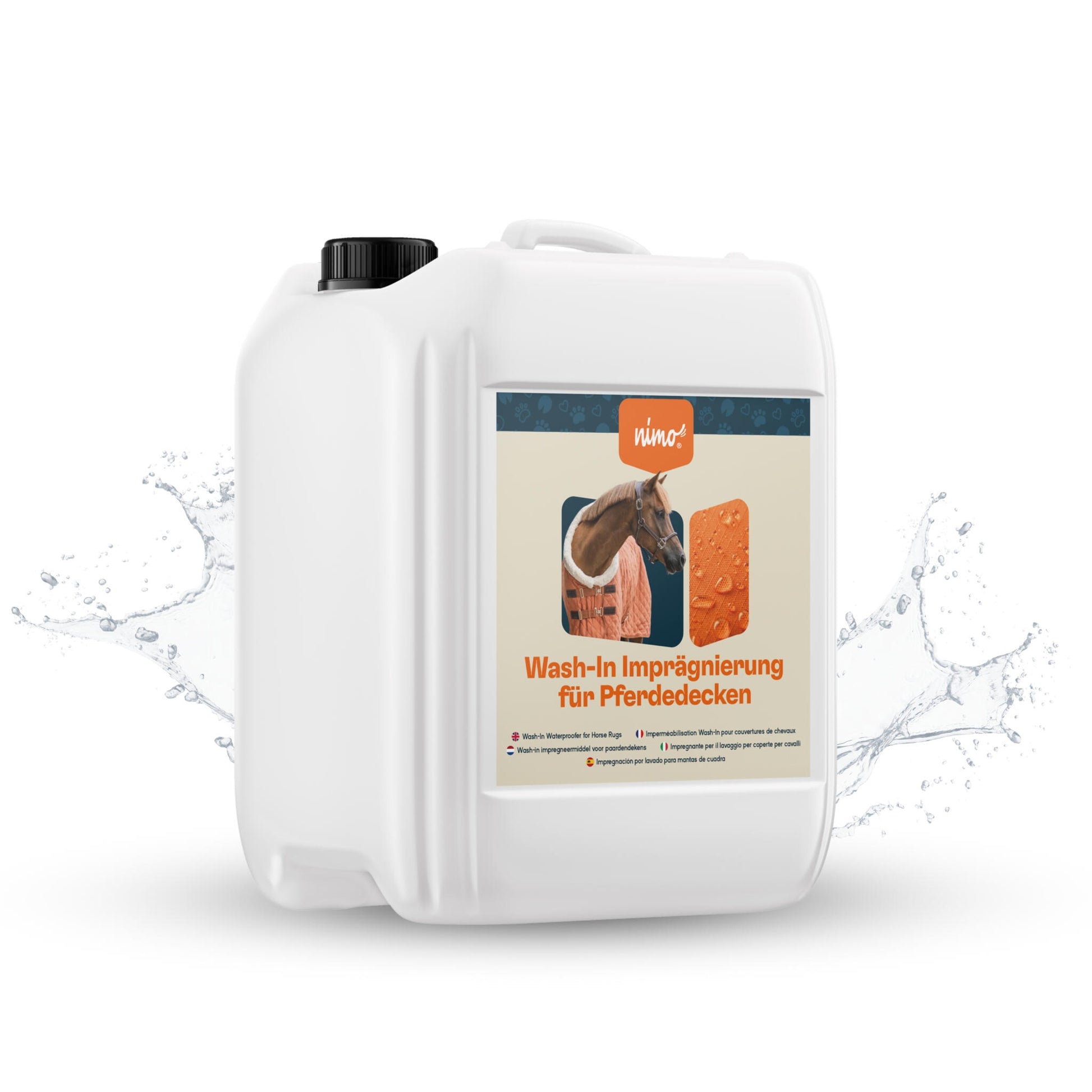Impermeabilización Wash-in Para Mantas De Caballo - Nimo - 10 L_0