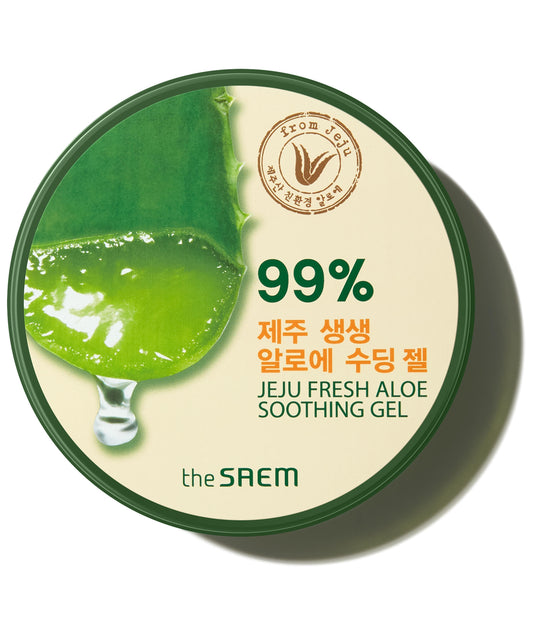 Jeju Fresh Aloe Soothing Gel 99% Frasco_ Gel Calmante Aloe 99% Jar_300ml_0