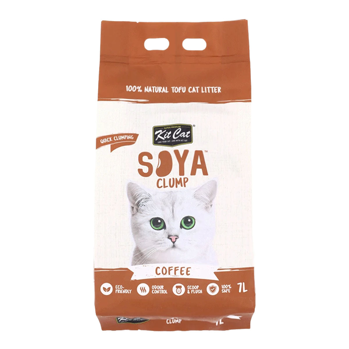 Pack 6 Kit Cat Arena Eco SoyaClump - Coffee 7 L Arena para gatos