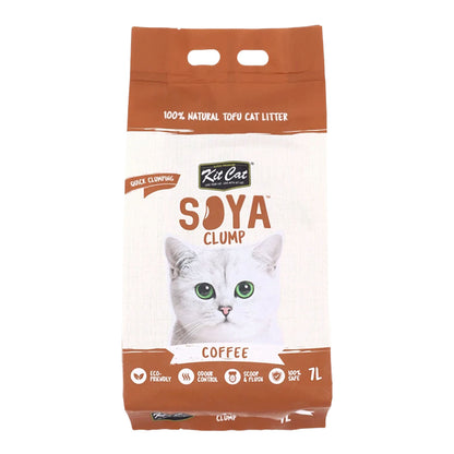 Pack 6 Kit Cat Arena Eco SoyaClump - Coffee 7 L Arena para gatos