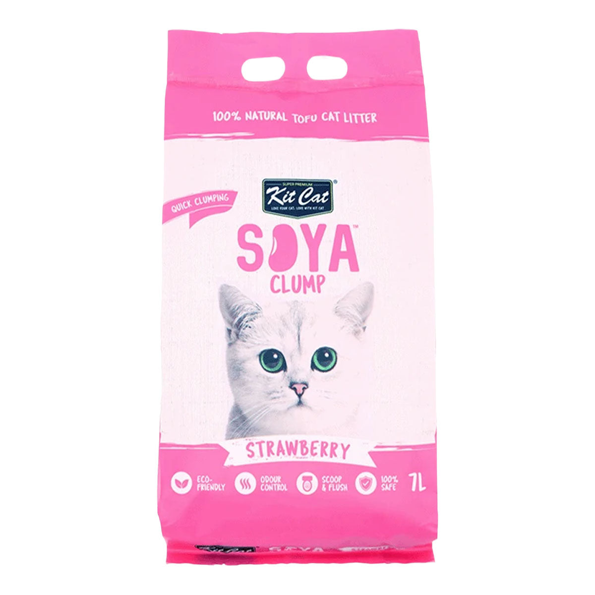 Pack 6 Kit Cat Arena Eco SoyaClump - Strawberry 7 L Arena para gatos