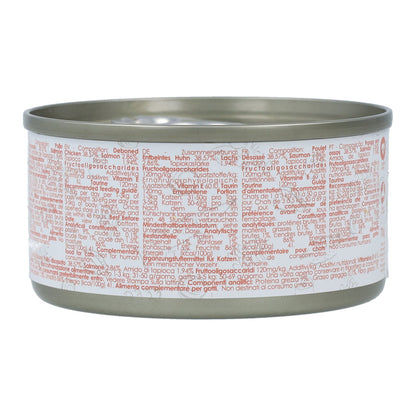 Kit Cat Lata Gravy - Pollo & Salmón 70 g Comida húmeda para gatos en salsa