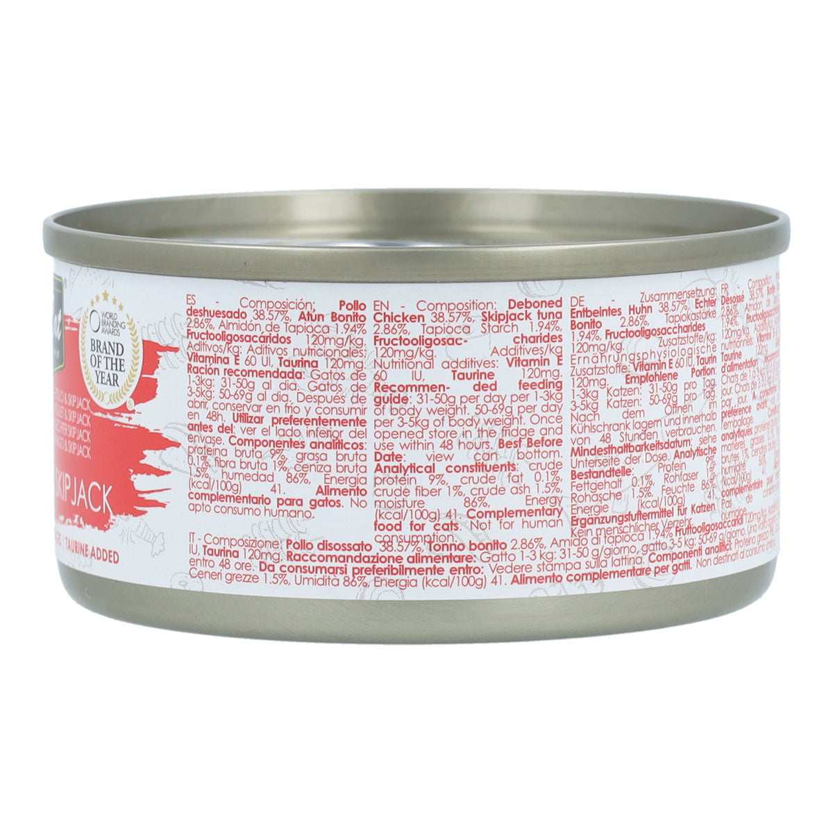 Kit Cat Lata Gravy - Pollo & Bonito Skipjack 70 g Comida húmeda para gatos en salsa