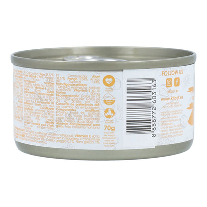 Kit Cat Lata Gravy - Atún & Pollo 70 g Comida húmeda para gatos en salsa