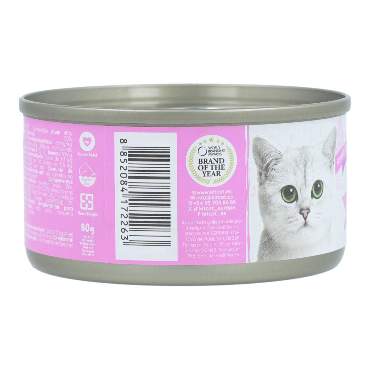 Kit Cat Lata Toppers - Atún & Dorada 80 g Comida húmeda para gatos