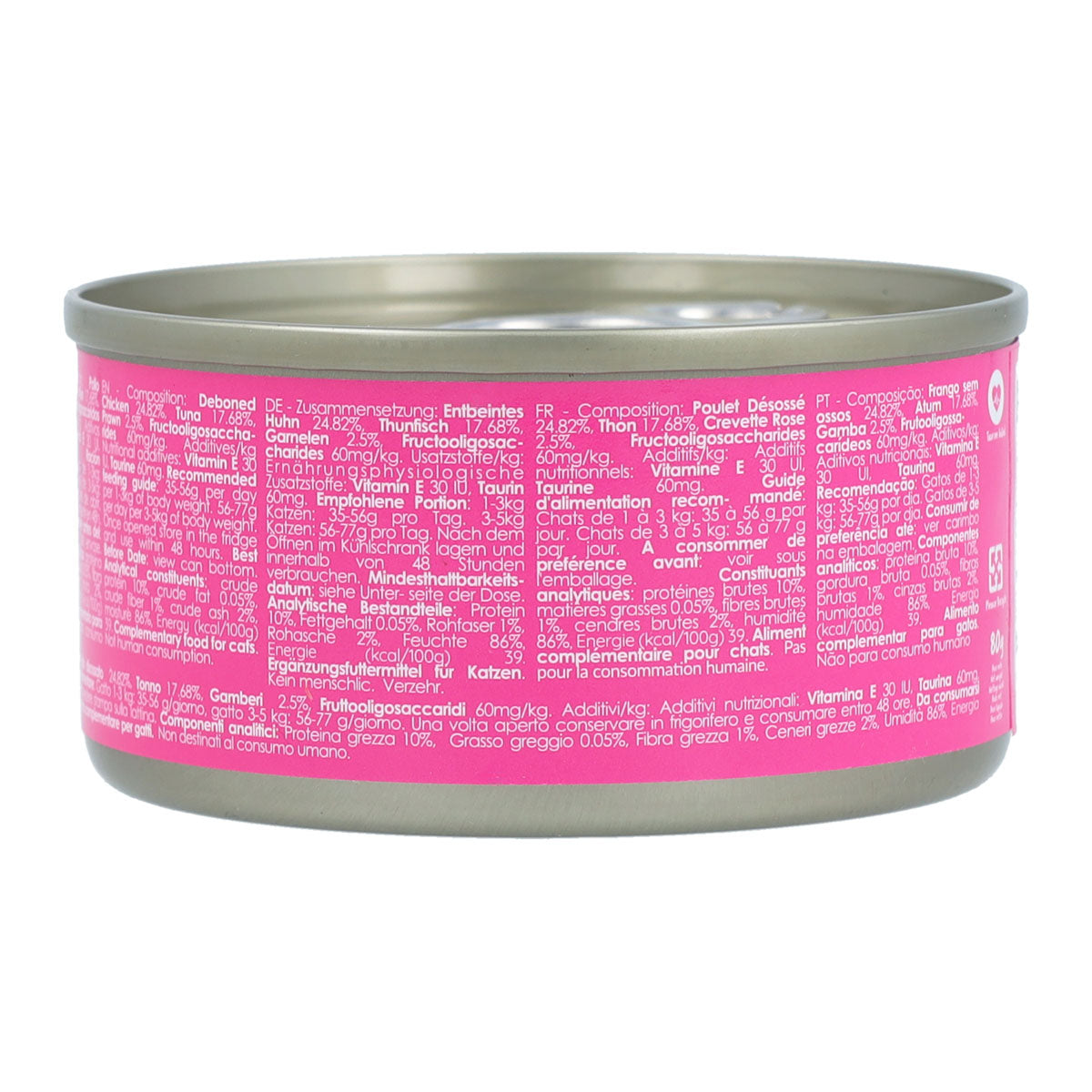 Kit Cat Lata Toppers - Pollo, Atún & Gamba 80 g Comida húmeda para gatos