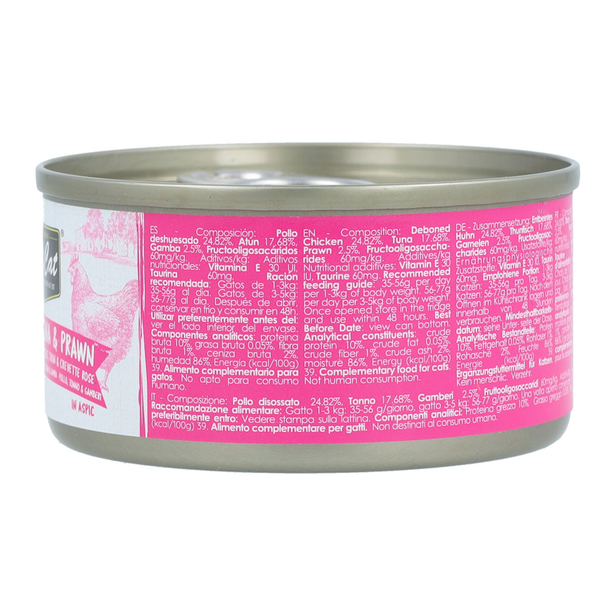 Kit Cat Lata Toppers - Pollo, Atún & Gamba 80 g Comida húmeda para gatos