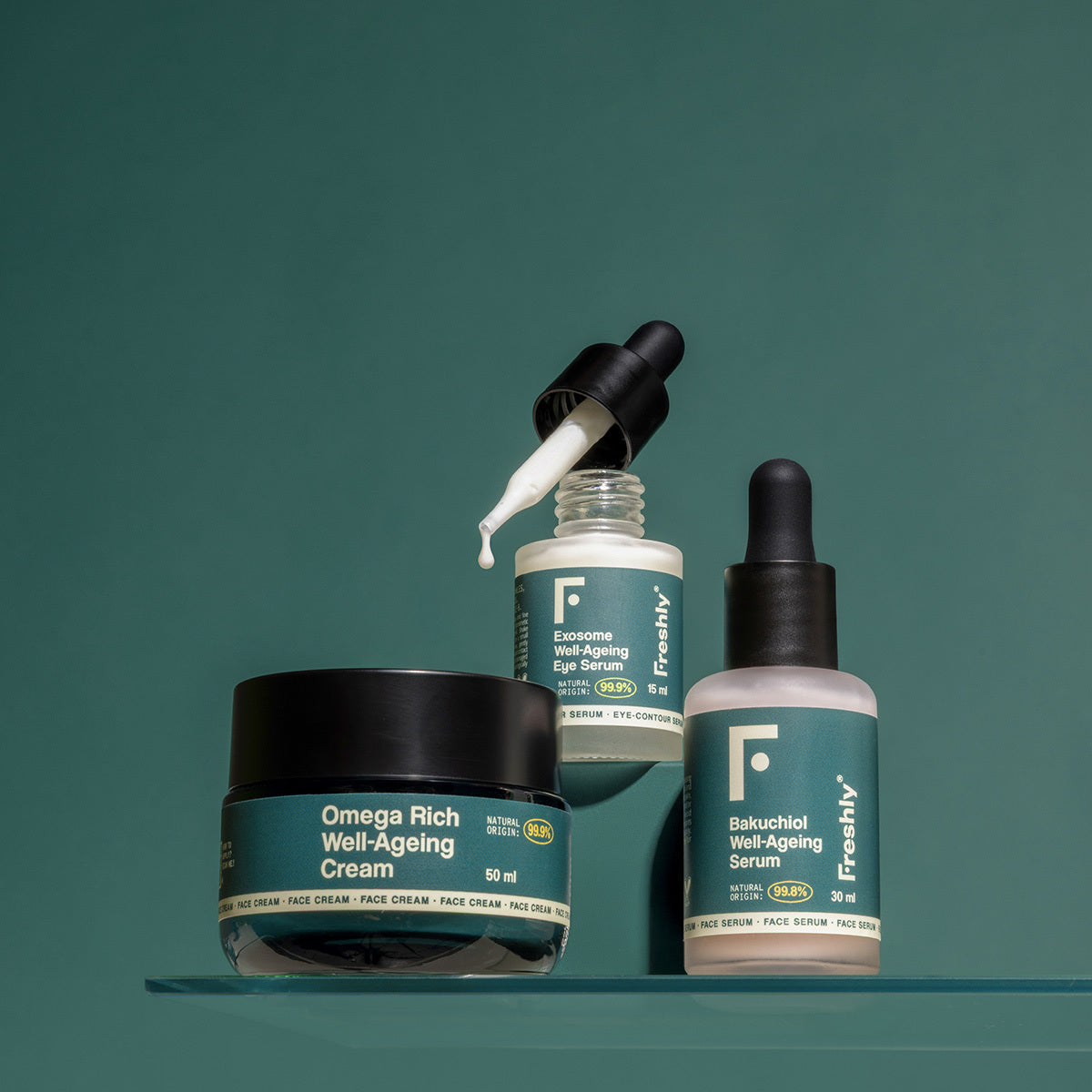 Well-Ageing Routine Freshly Cosmetics 100 ml + 50 ml + 15 ml