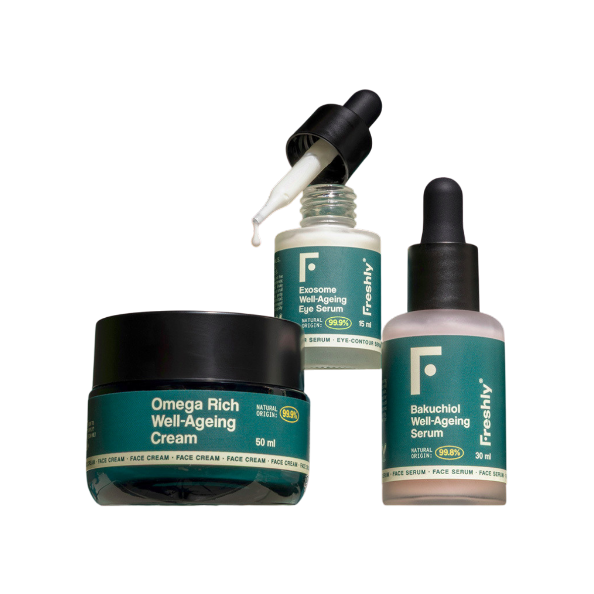 Well-Ageing Routine Freshly Cosmetics 100 ml + 50 ml + 15 ml