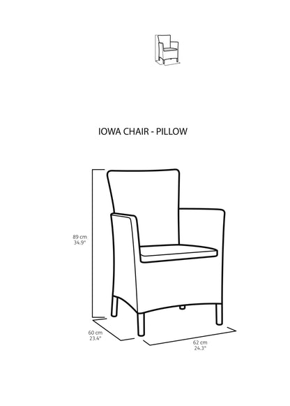 Keter Sillón Exterior Resina Con Cojín Iowa Capuchino Anxpxal Cm 62x60x89_5