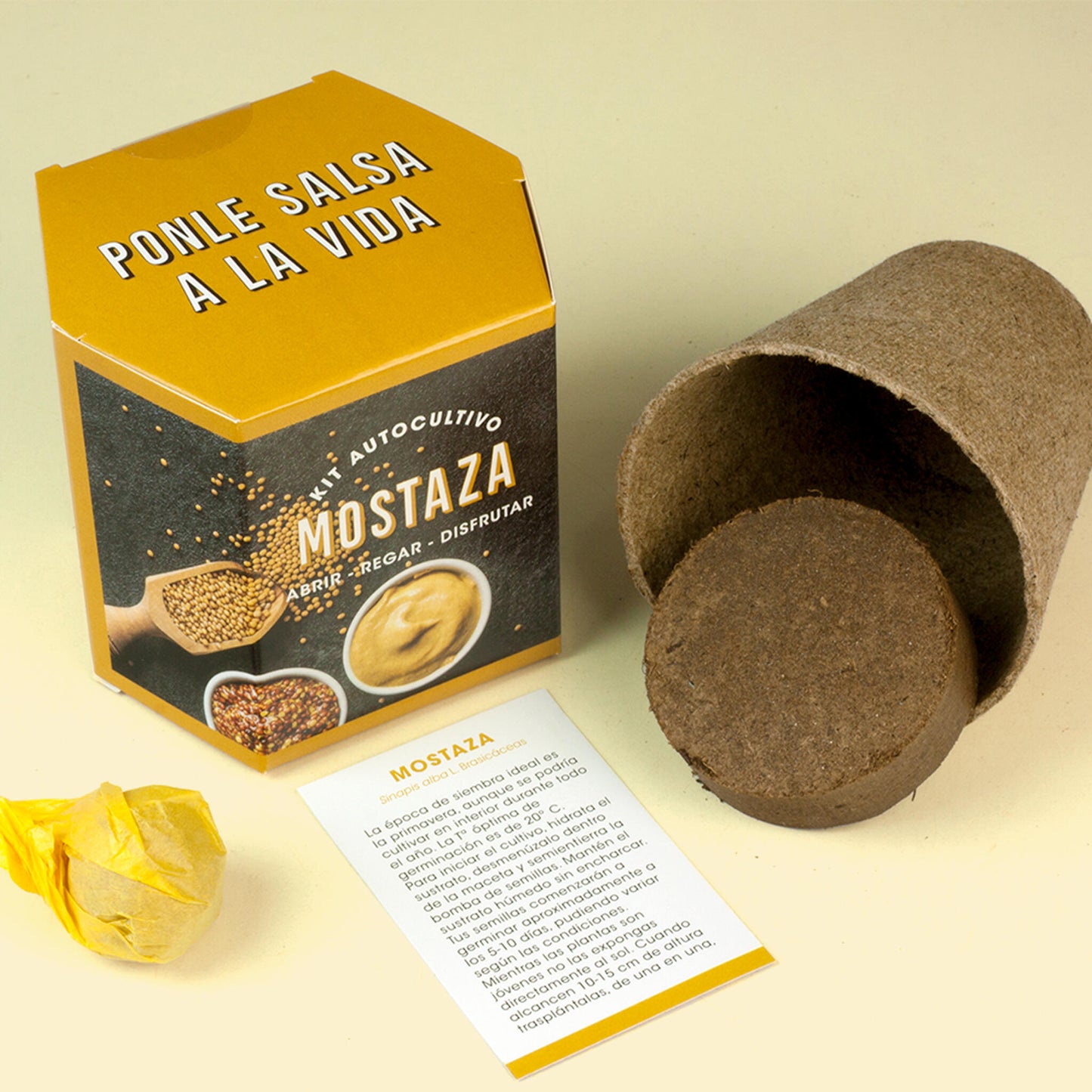 Kit Autocultivo De Mostaza | Cultiva Tus Propias Semillas En Casa | Fácil Y Rápido_1