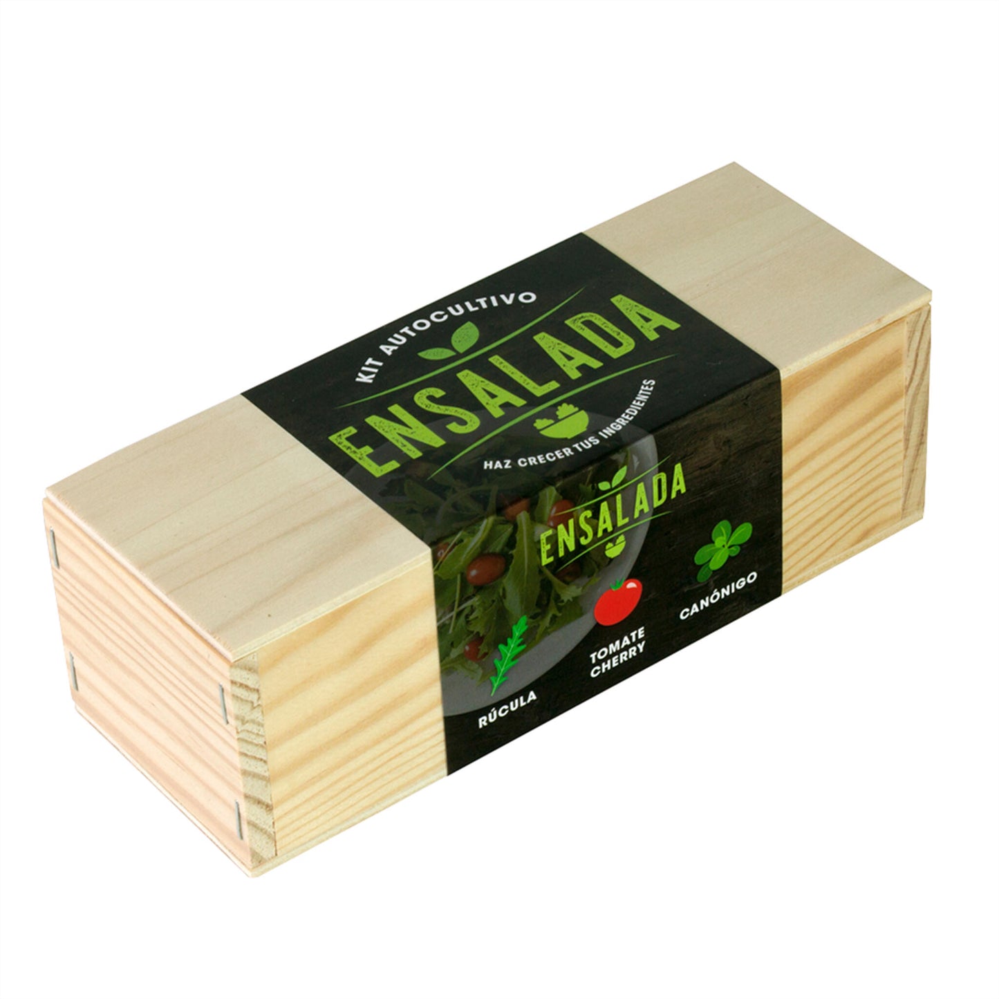 Kit Autocultivo Ensalada | Cultiva Rúcula, Tomate Cherry Y Canónigos En Casa | Regalo Foodie_0
