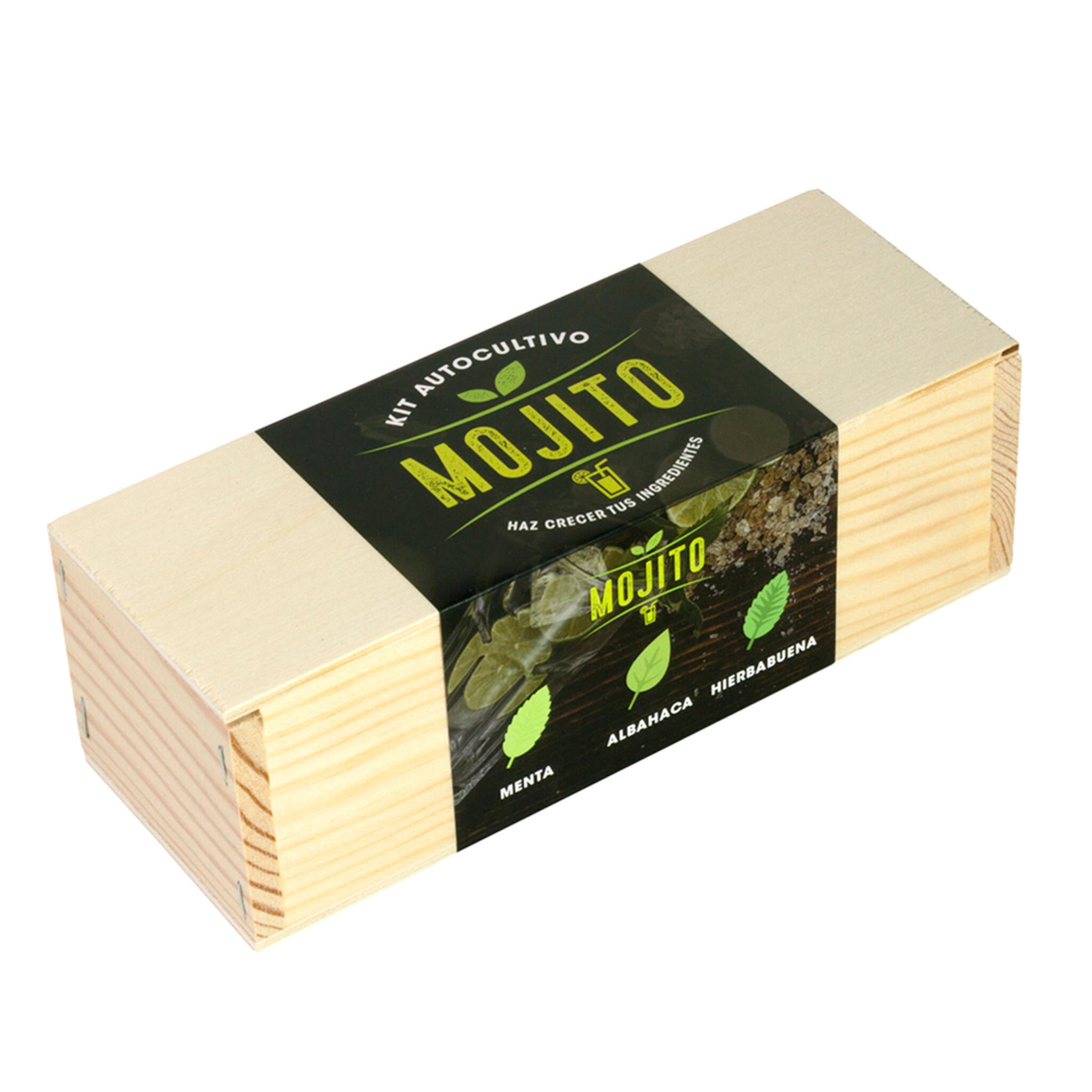 Kit Autocultivo Mojito Menta, Albahaca y Hierbabuena | Regalo Original para Cócteles - Resetea_0