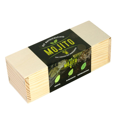 Kit Autocultivo Mojito Menta, Albahaca y Hierbabuena | Regalo Original para Cócteles - Resetea_0