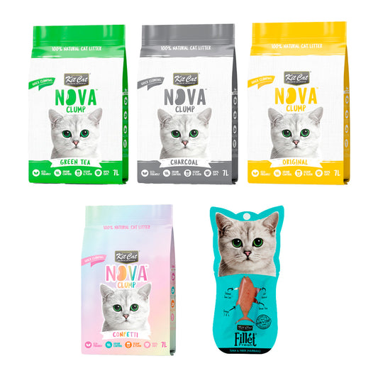 Kit Cat Discovery Box MINI Arenas Vegetales para gatos