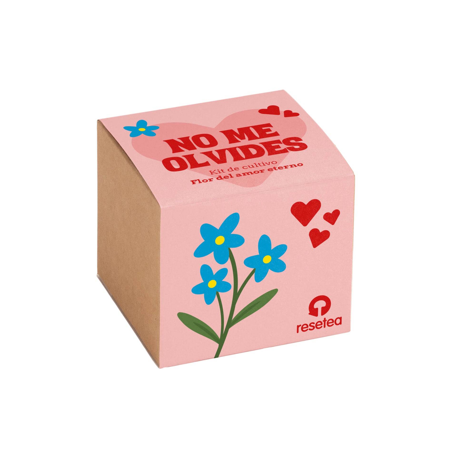 Kit de Cultivo Nomeolvides Semillas, Maceta y Sustrato | Regalo Original - Resetea_0