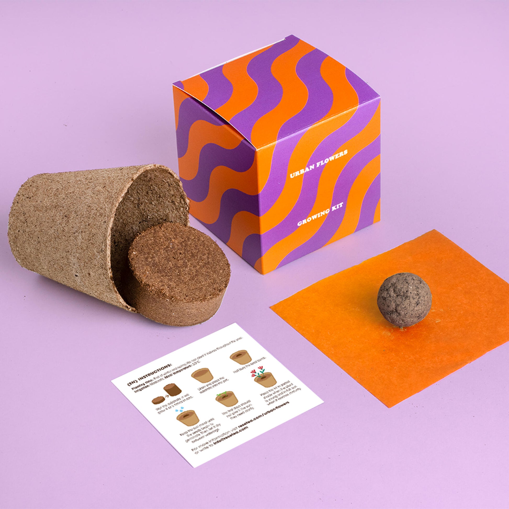 Kit de Cultivo Urban Flowers Naranjas Caléndula, Capuchina y Tagetes | Semillas para Interior y Exterior - Resetea_1