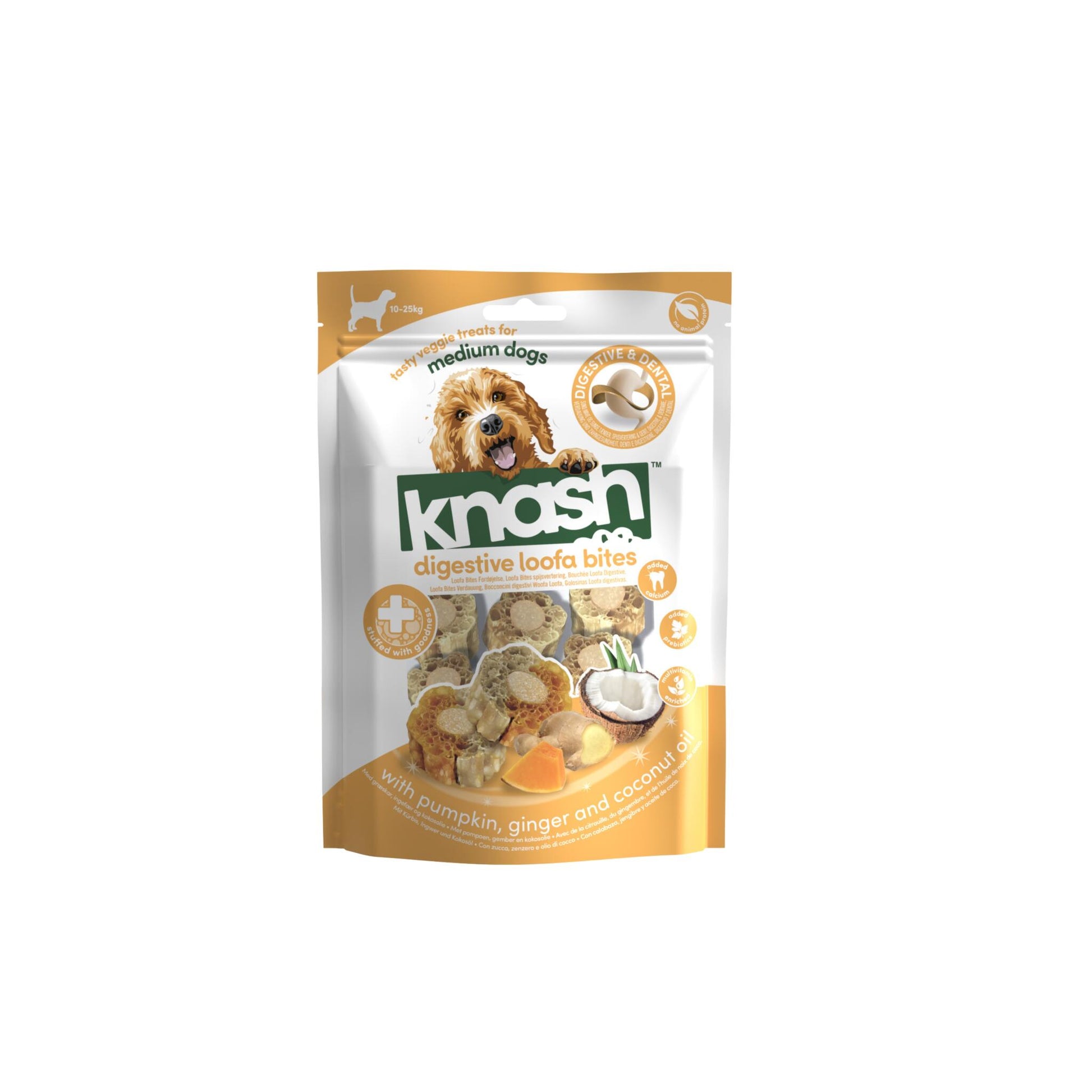 Knash Bites Digestive De Calabaza, Jengibre Y Coco 2 Boslas X 100 G_2