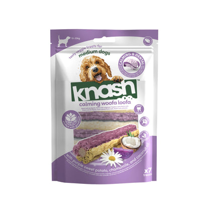 Knash Snack Calming De Camomila, Boniato  Y Coco Perro M 2 Boslas X 7 Uds_2