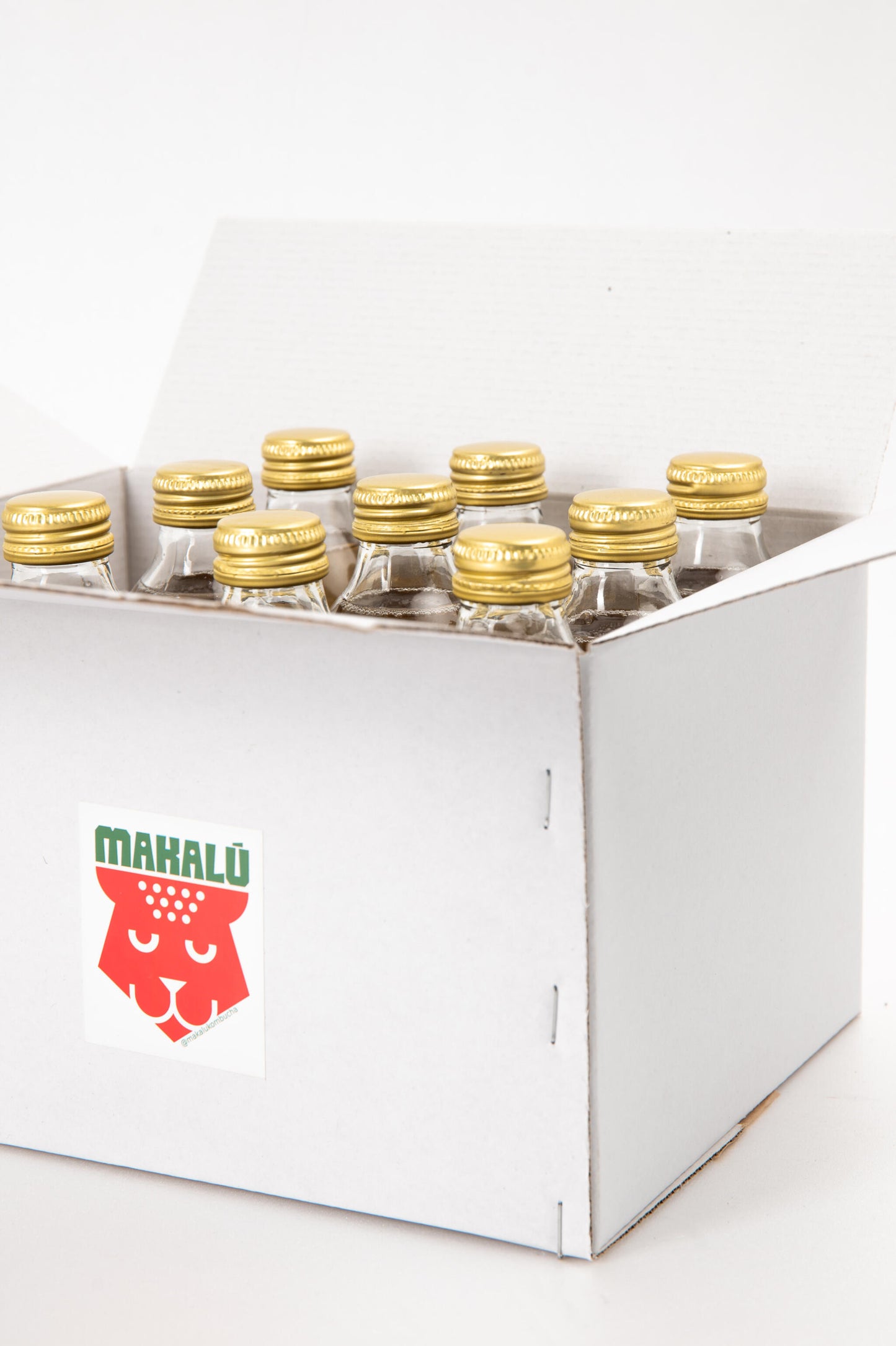 Kombucha vegana Makalú Pack 12 unidades de Vidrio 250ml Sabor Hierbabuena_3