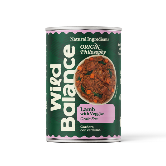Menú completo BARF de Cordero para perros, Wild Balance, 400 g