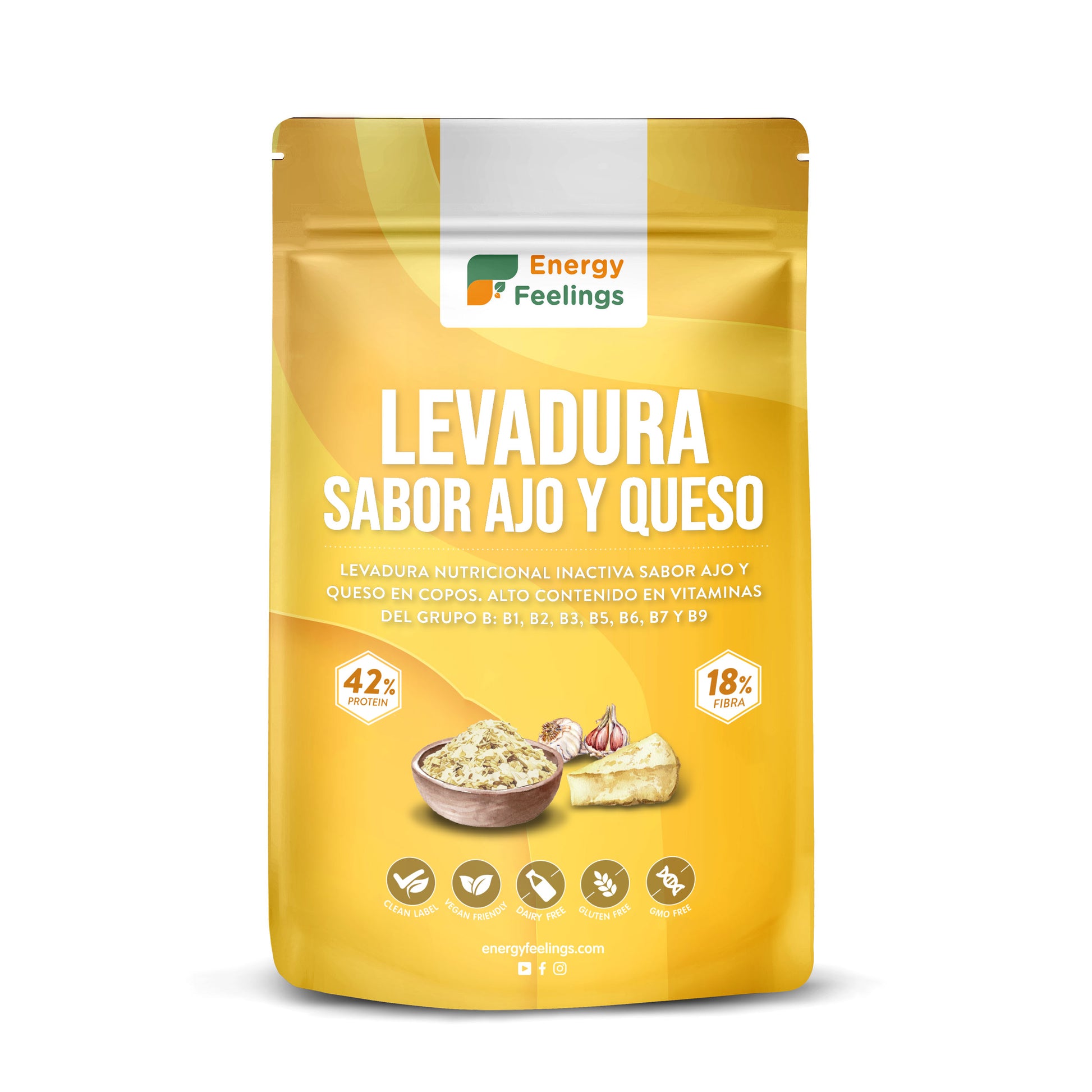 Levadura nutricional sabor ajo y queso Energy Feelings 1 kg
