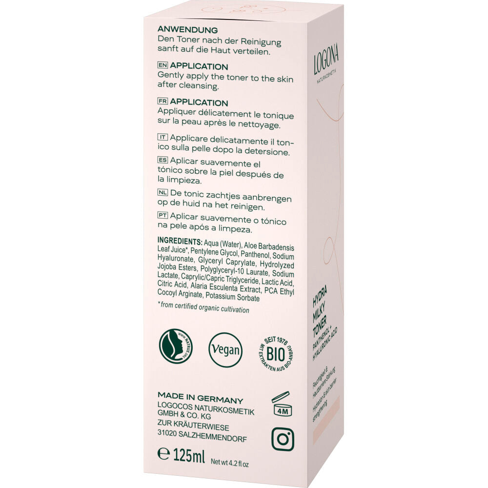 Tónico hidratante milky Logona 125 ml