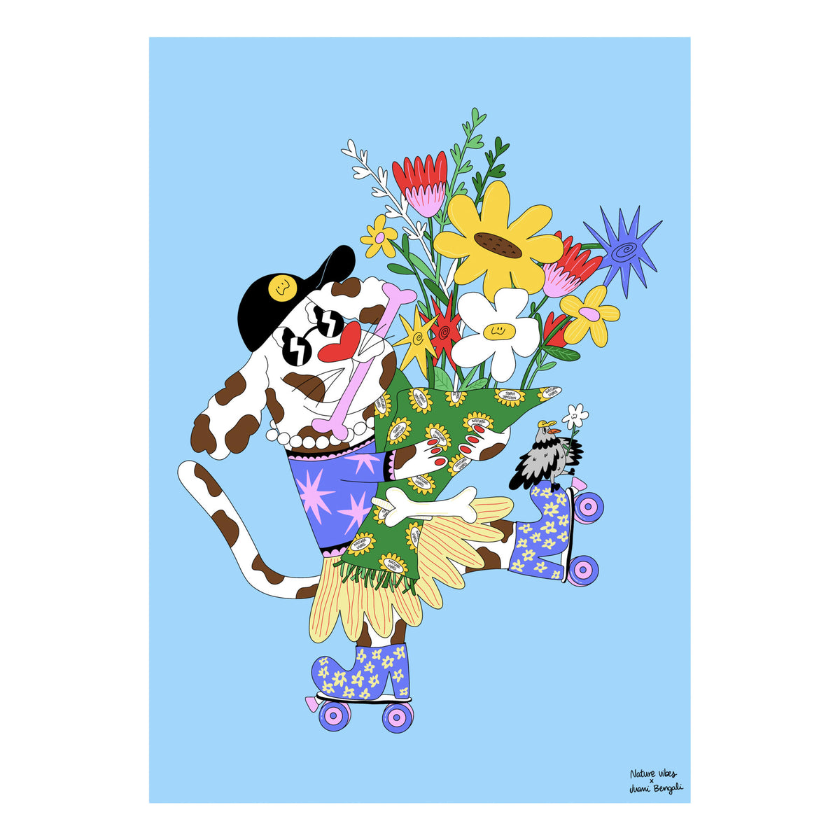 Lámina Decorativa 30x40 cm – Sunday, Ilustración de Juani Bengali - Nature Vibes_0