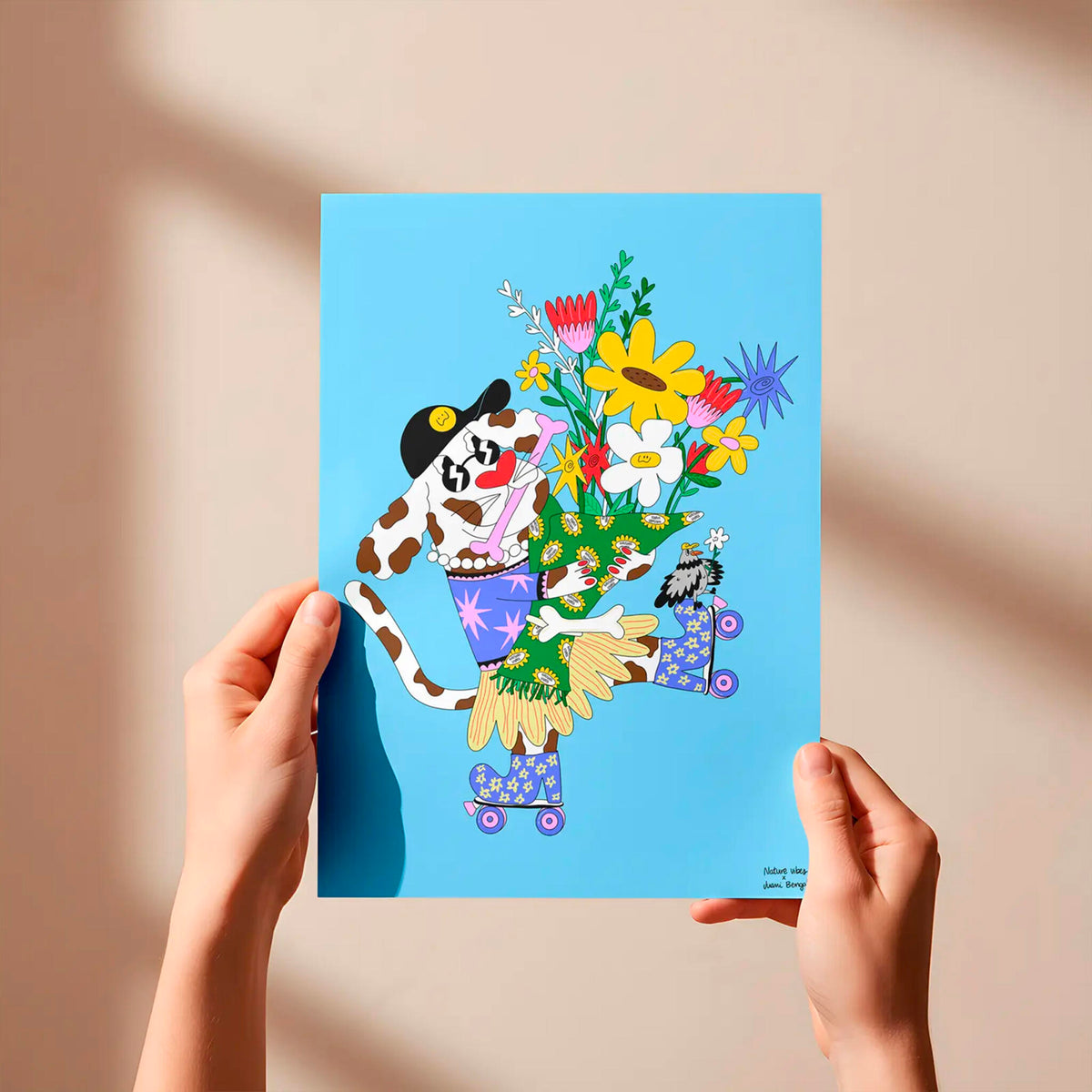 Lámina Decorativa A4 – Sunday, Ilustración de Juani Bengali - Nature Vibes_1