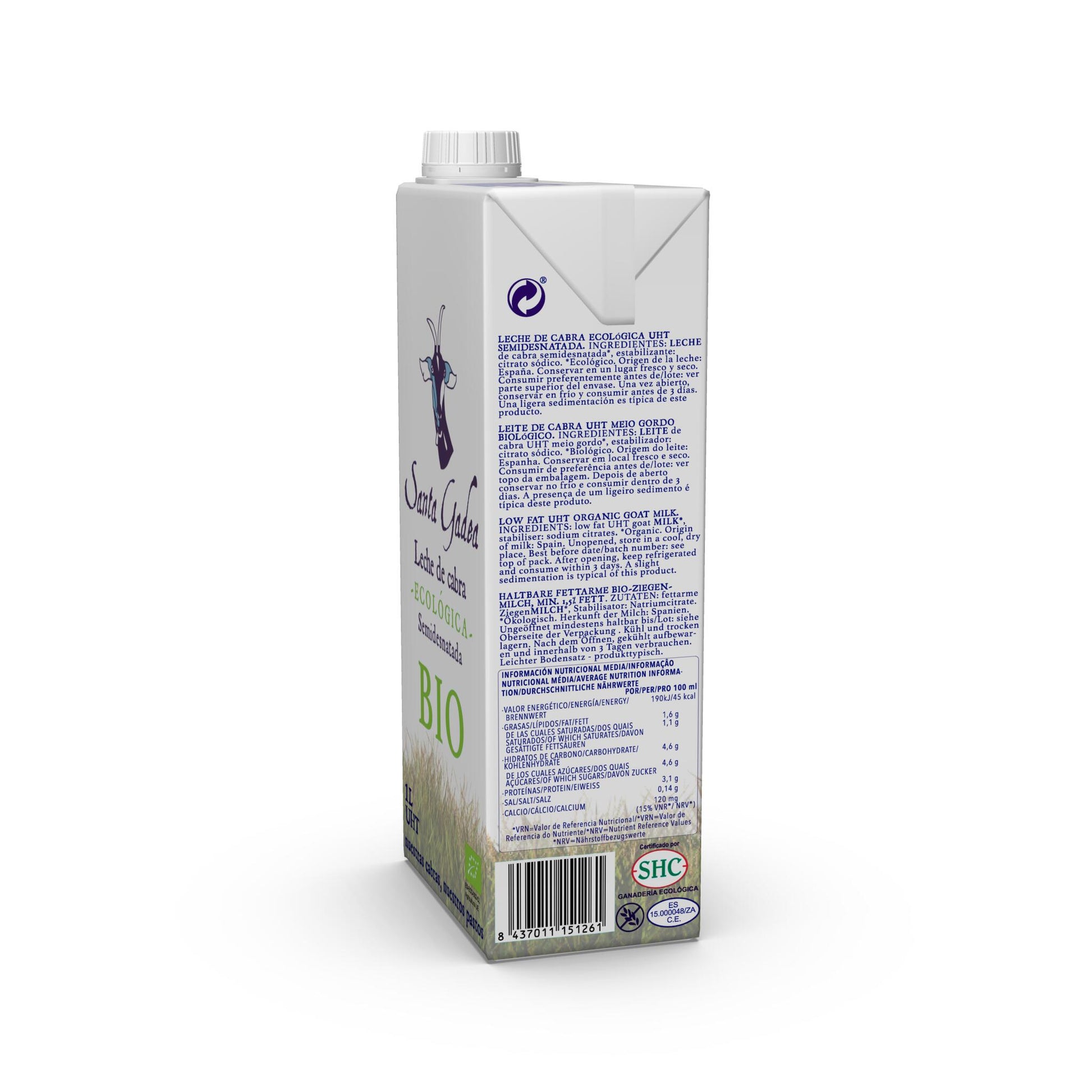 Leche De Cabra Ecológica Semidesnatada. 6 litros._3