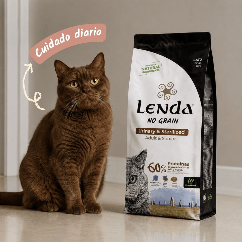 Pienso para Gatos Senior Esterilizados Urinary Grain Free Lenda 2 kg