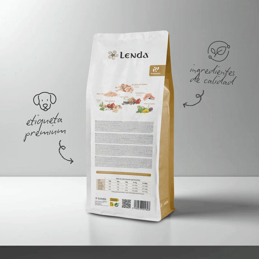 Pienso para Perros Pequeños Carne y Pescado Mini Lenda 2 kg