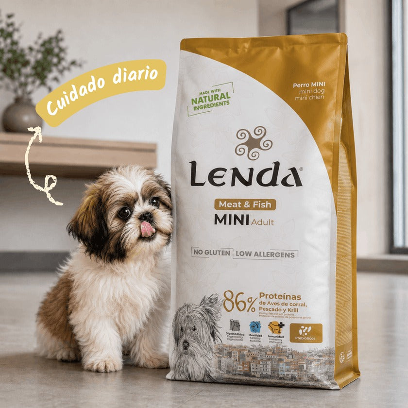 Pienso para Perros Pequeños Carne y Pescado Mini Lenda 2 kg