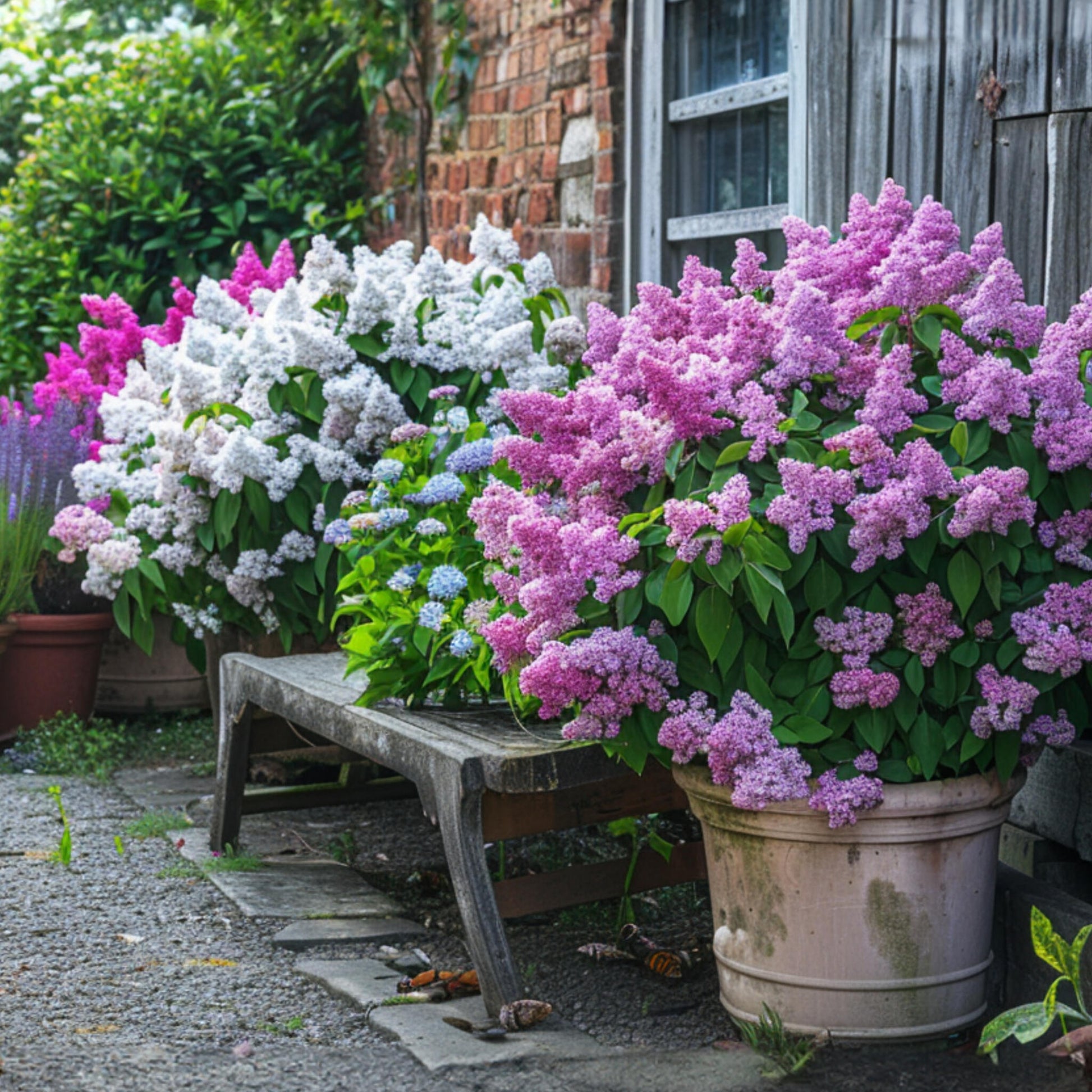 Lila - 6 Pzs - Syringa Vulgaris - Altura 25-40cm - ⌀17cm_1