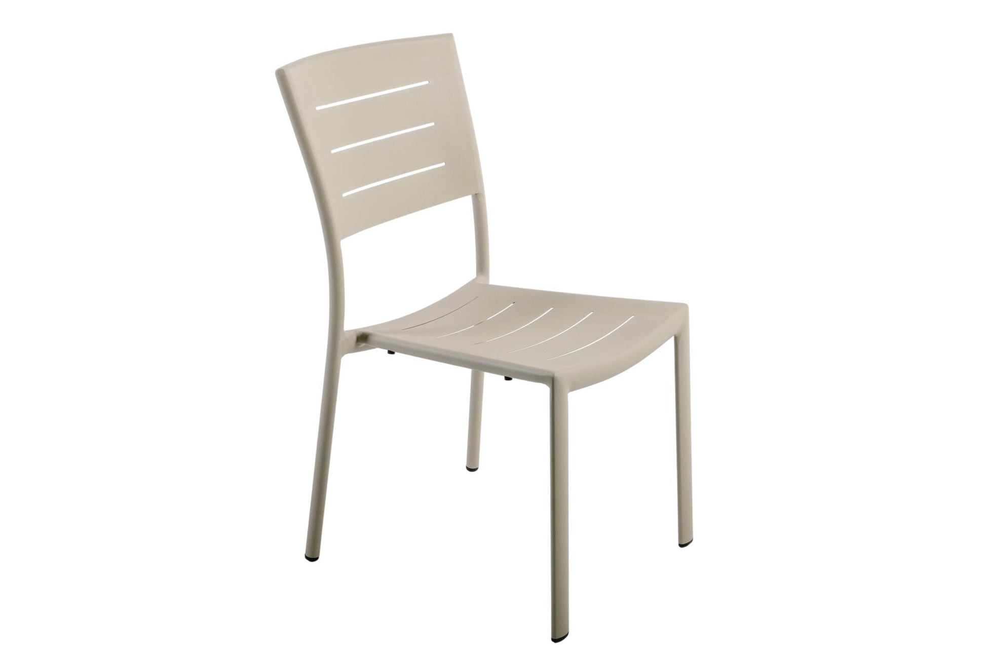 Lote De 4 Sillas De Jardín Apilables Inari Aluminio Beige Arena - Muebles De Jardín - 45x59,5xh84cm_0