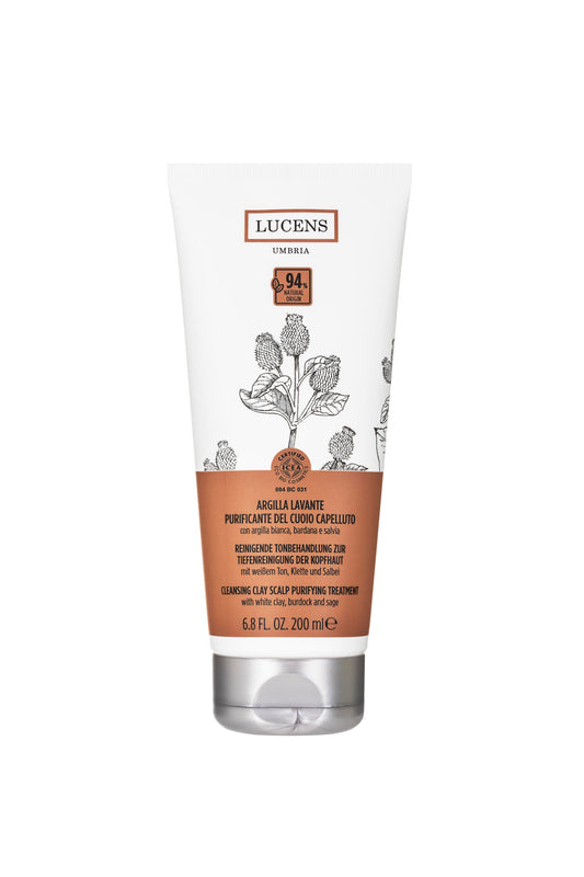 Lucens Umbria - Arcilla Lavante, Purificador Del Cuero Cabelludo Con Arcillas Blancas, Bardana Y Salvia 200 Ml_0
