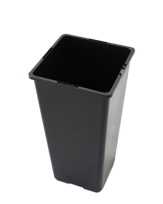 Maceta Cuadrada 11x11x21 Cm (2 L) – Plástico Con Drenaje Eficiente_0