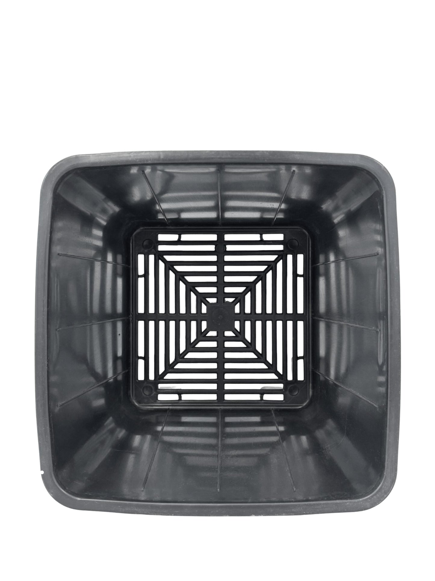 Maceta Cuadrada Negra Elevada 24,5 X 25,2 X 24,5 Cm (10 L)  – Drenaje Y Aireación Óptimos_2