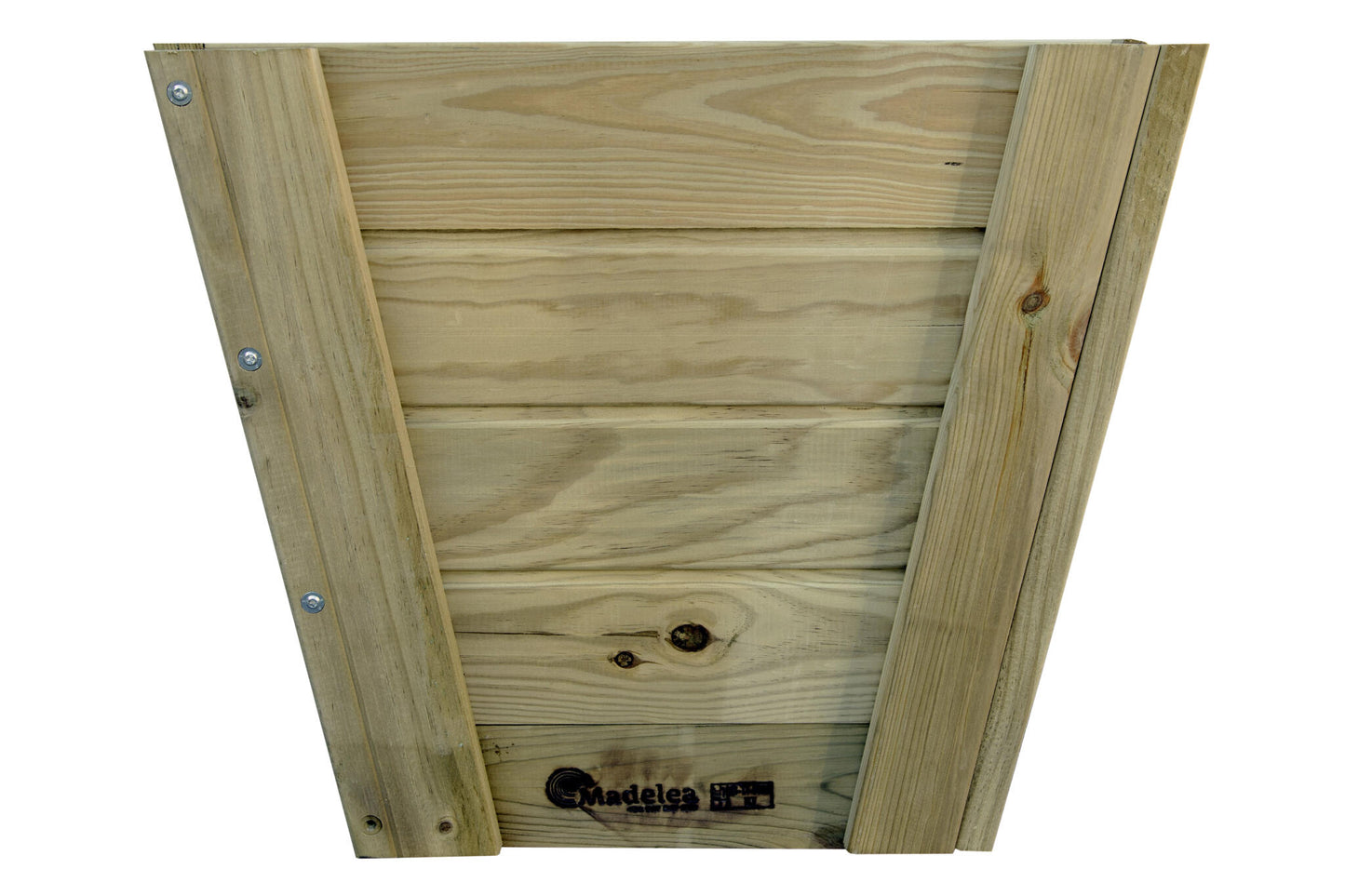 Macetero Abril Cerrado De Madera Autoclave De 60 X 60 X 52 Cm 10° 90l + Bolsa Geotextil.._2