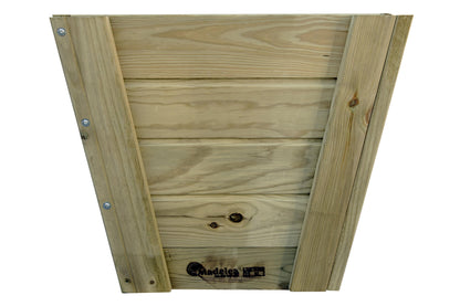 Macetero Abril Cerrado De Madera Autoclave De 60 X 60 X 52 Cm 10° 90l + Bolsa Geotextil.._2