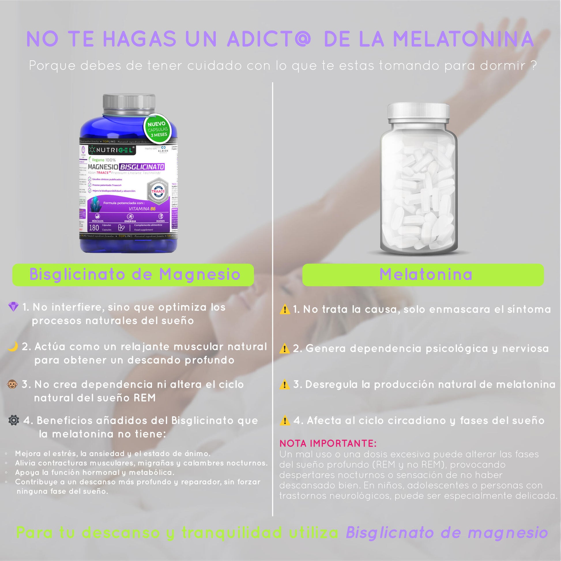 Magnesio Bisglicinato Albion® Traacs® + Vitamina B6 - Nutricel_5