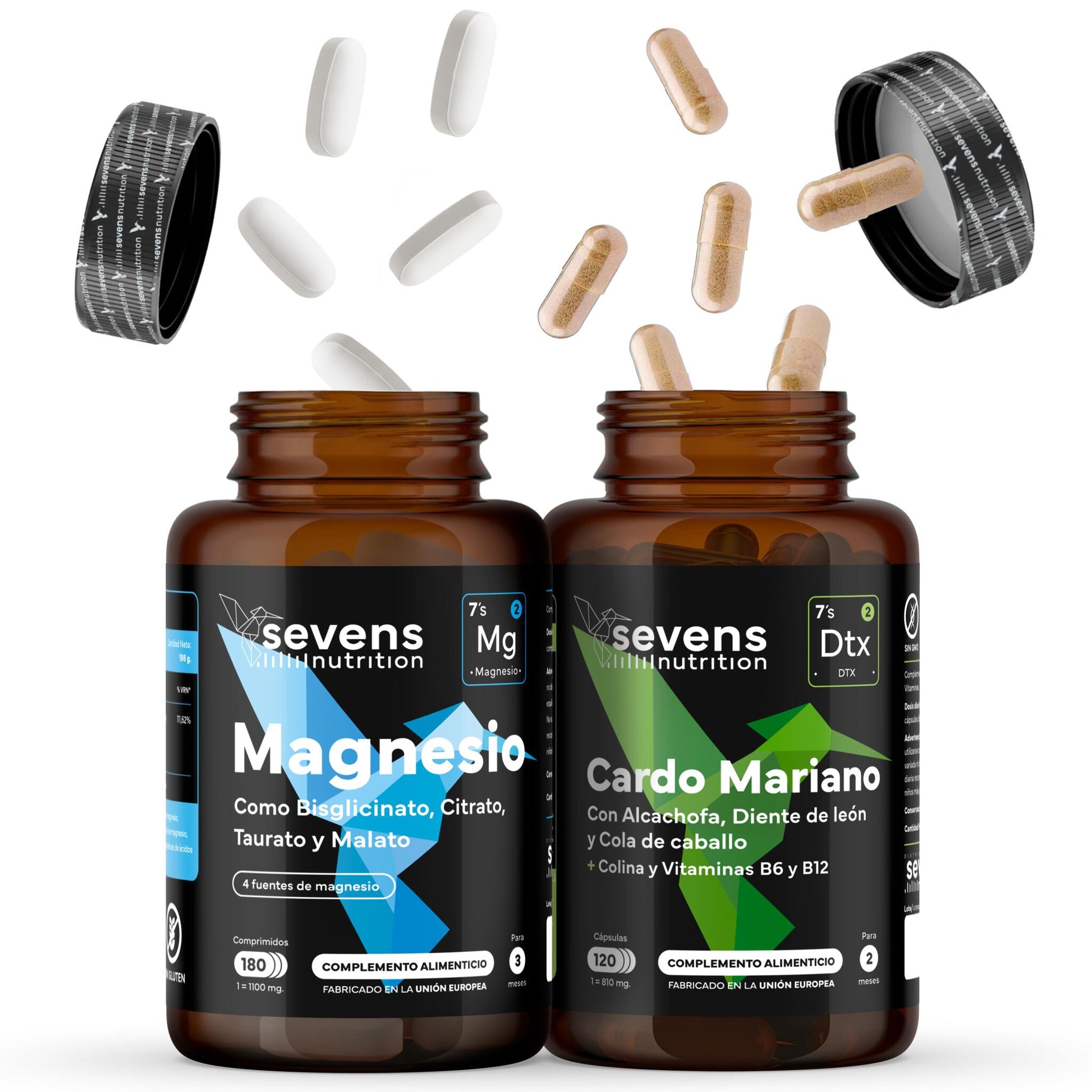 Magnesio Complex 4 En 1 + Detox Natural Con Cardo Mariano. Sevens Nutrition. Energía, Depuración Y Equilibrio Digestivo_0
