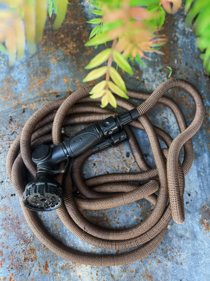 Manguera De Riego Deluxe - Dark Sand, 25 M, Tejido, Látex, Se Expande Con El Agua._4
