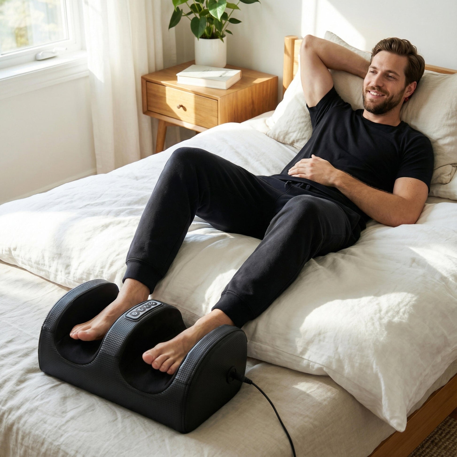Masajeador Calefactable Para Pies Y Pantorrillas – Shiatsu Profundo, Relajación Y Masaje_1