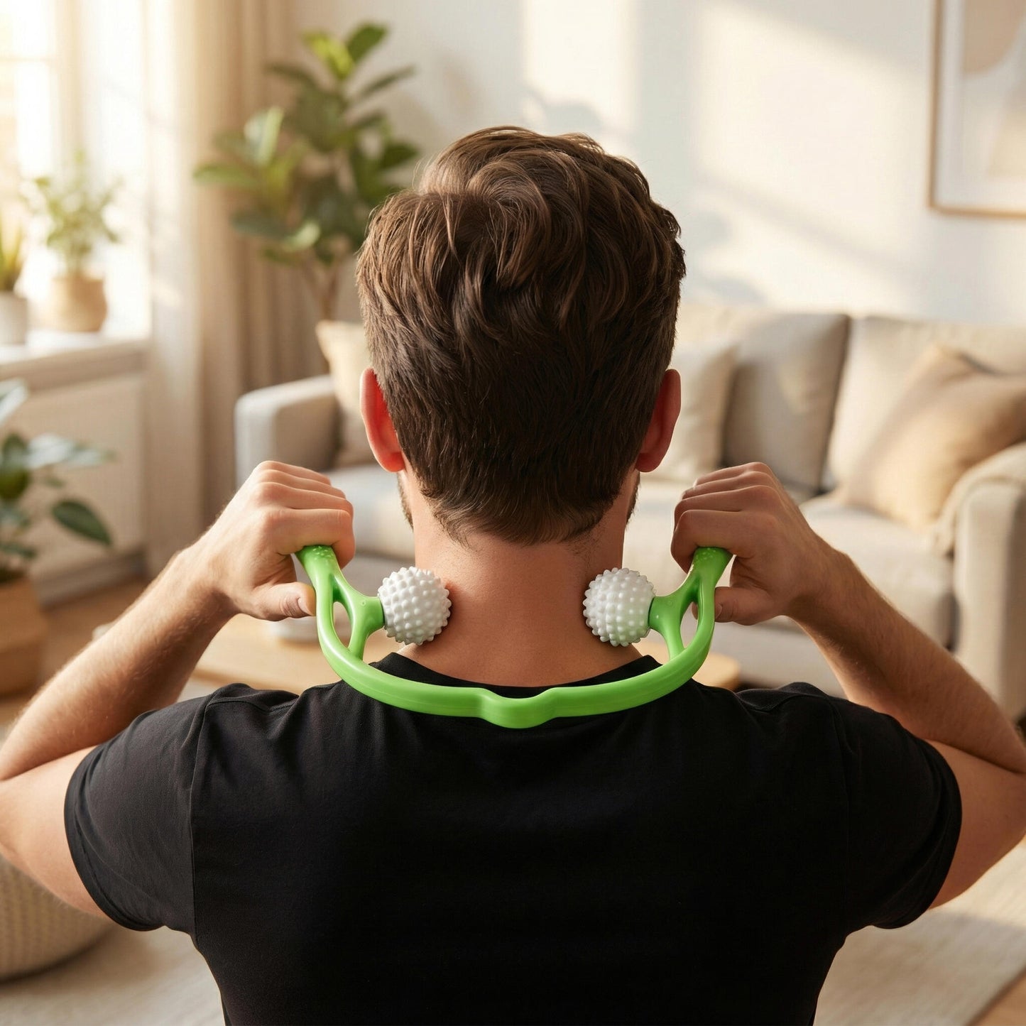 Masajeador Manual Para Cuello Y Hombros – Presión Dirigida En Nuca Y Trapecios, Relajación_2
