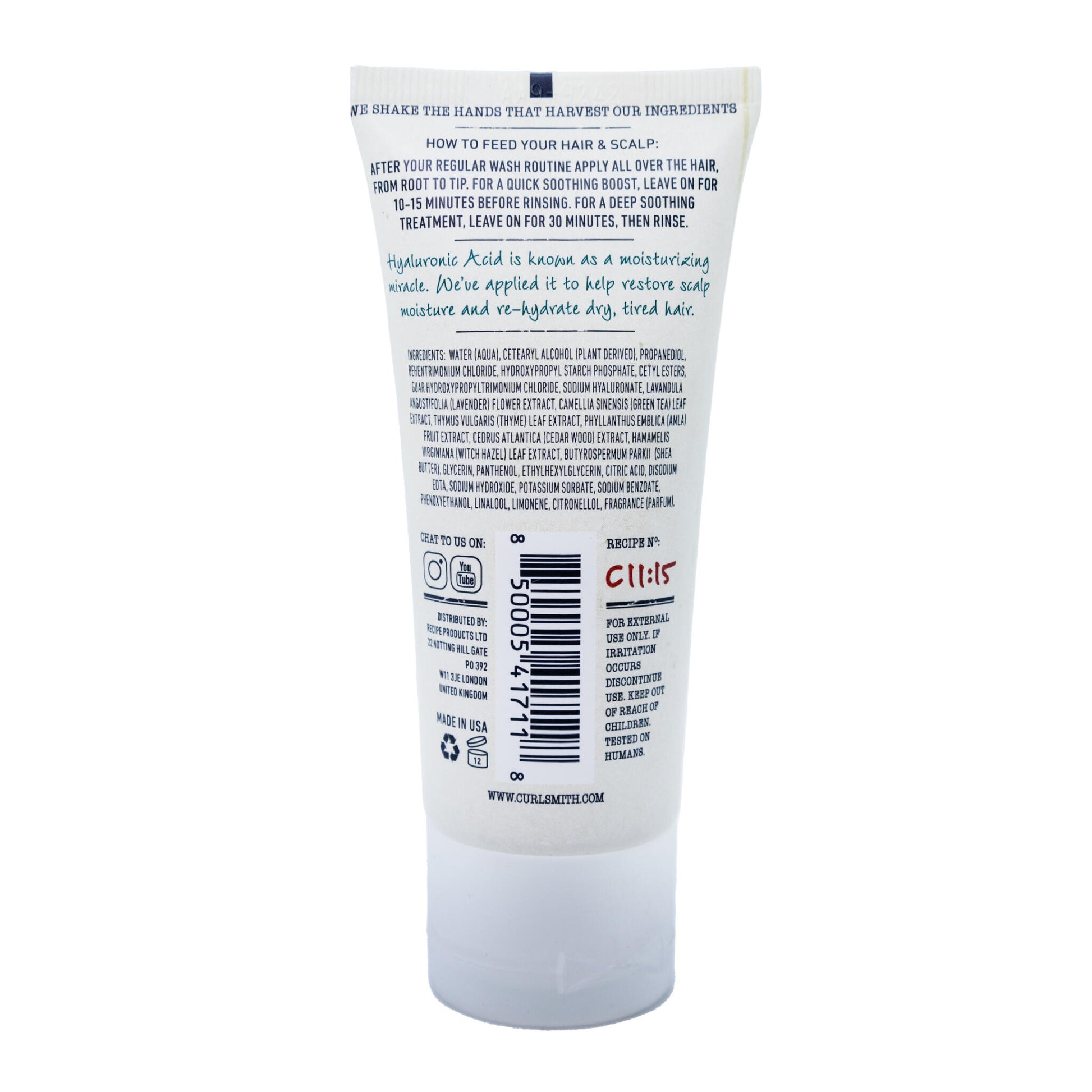 Mascarilla Hidratante Recetas Para El Cuero Cabelludo Curlsmith 64g Mini_1